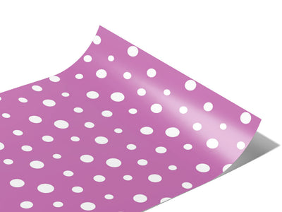 Bright Lilac Polka Dot Vinyl Wraps~Rwraps Series 914 Digitally Printed Vinyl Wrap~0