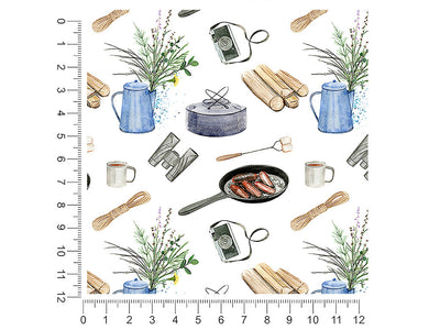 bright morning camping 1ft x 1ft Craft Sheets