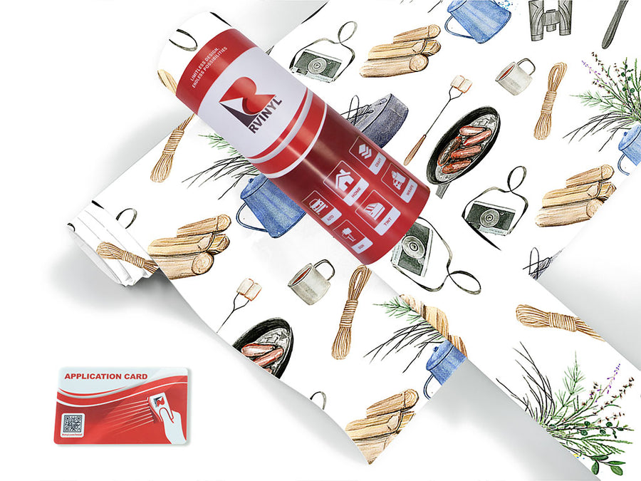 bright morning camping Craft Vinyl Roll