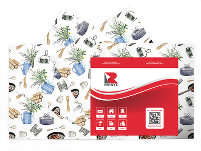 bright morning camping Craft Vinyl Sheet Pack