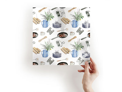 bright morning camping Craft Sheets