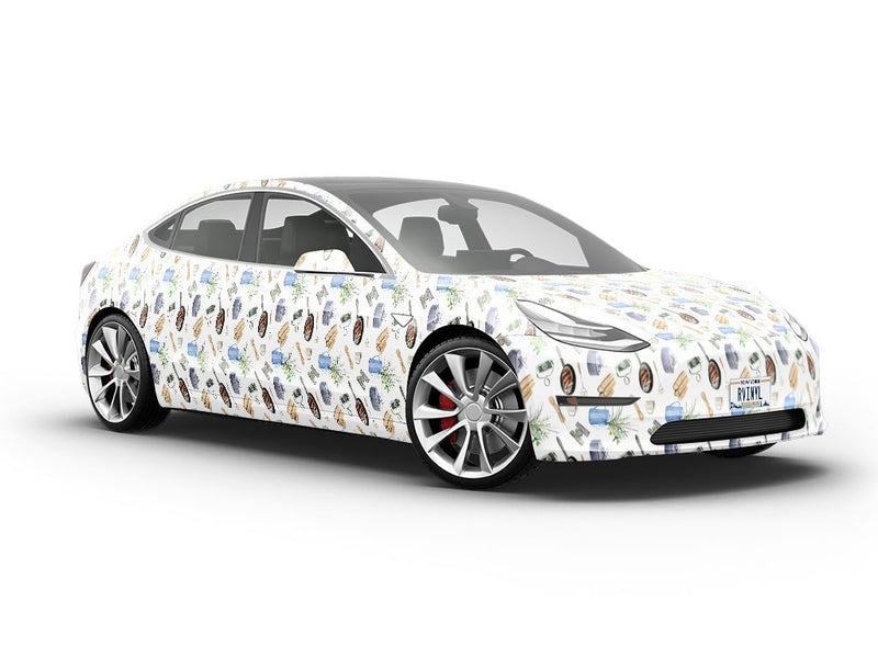 Bright Morning Camping Vehicle Vinyl Wrap