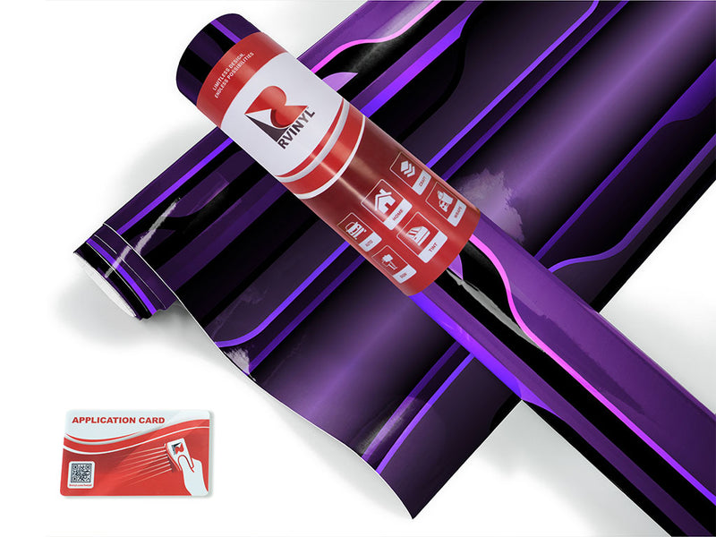Bright Purple  Technology Jet Ski Vinyl Customized Wrap