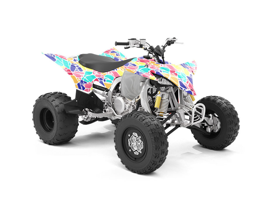 Bright Rainbow Cobblestone ATV Wrapping Vinyl
