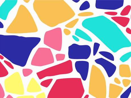 Bright Rainbow Cobblestone Vinyl Wrap Pattern~Rwraps Series 914 Digitally Printed Vinyl Wrap~0