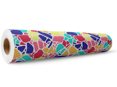 Bright Rainbow Cobblestone Wrap Film Wholesale Roll~Rwraps Series 914 Digitally Printed Vinyl Roll~5