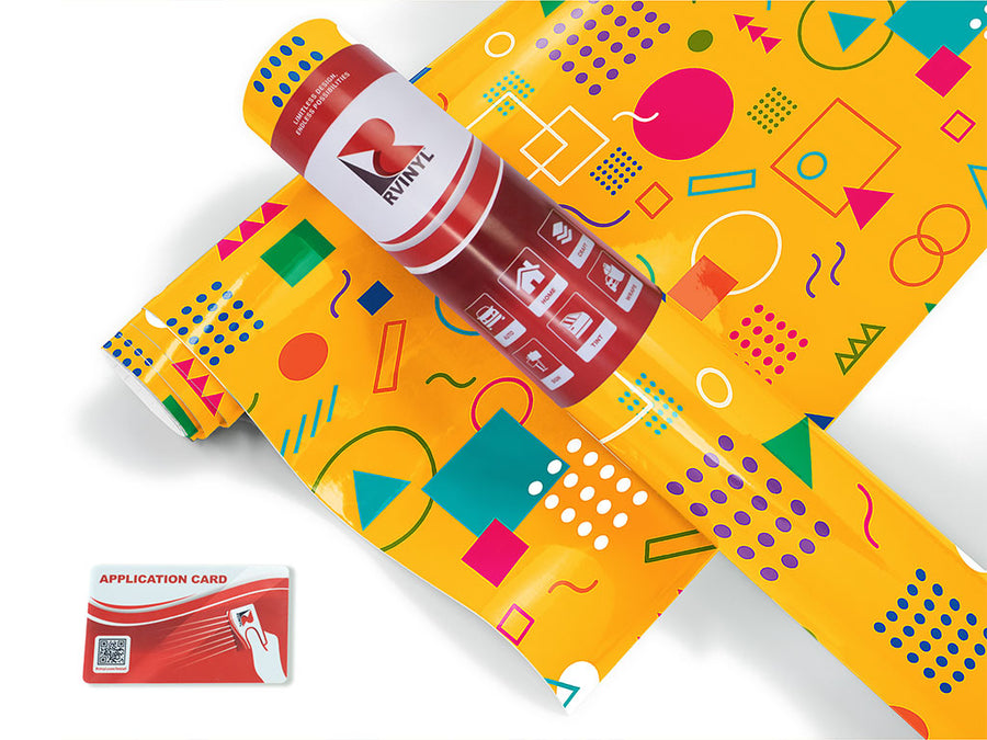 bright side abstract geometric Craft Vinyl Roll