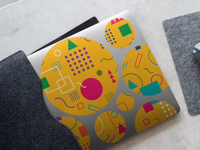 bright side abstract geometric DIY Laptop Stickers