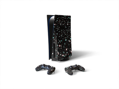 bright sparkles science fiction Sony PS5 DIY Skin