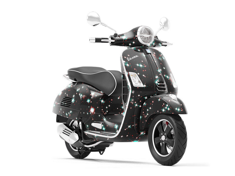 Bright Sparkles Science Fiction Vespa Scooter Wrap Film