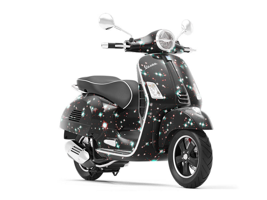 Bright Sparkles Science Fiction Vespa Scooter Wrap Film