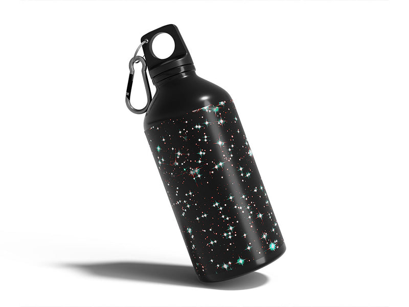bright sparkles science fiction Water Bottle DIY Stickers