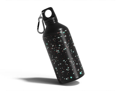 bright sparkles science fiction Water Bottle DIY Stickers