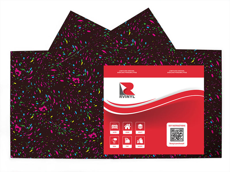 bright star paint splatter Craft Vinyl Sheet Pack