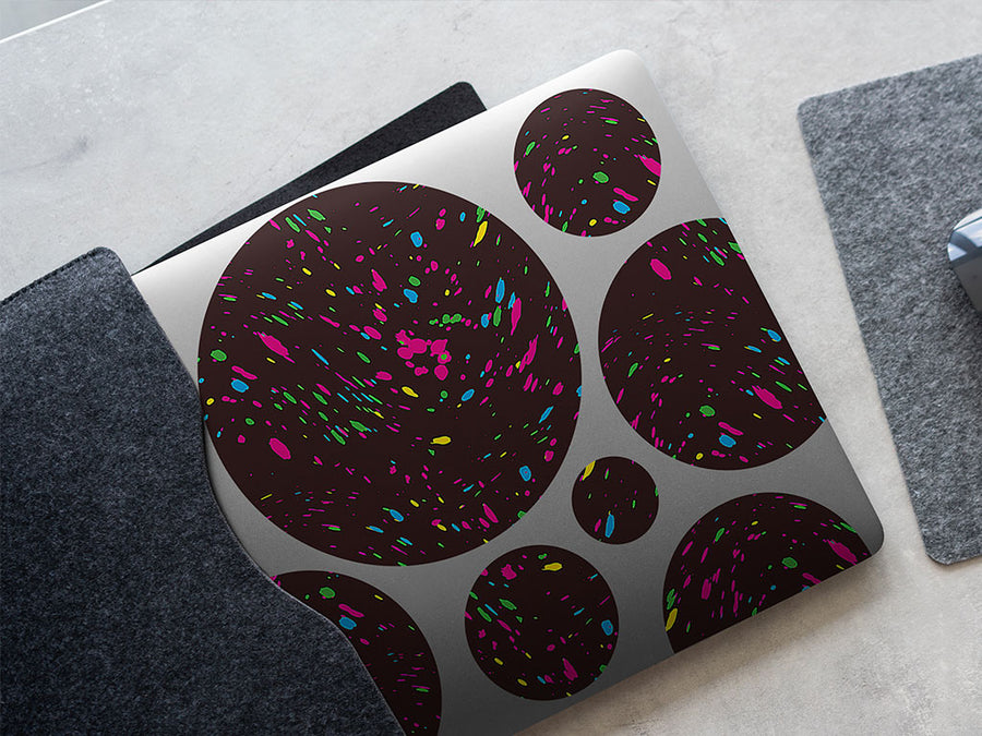 bright star paint splatter DIY Laptop Stickers