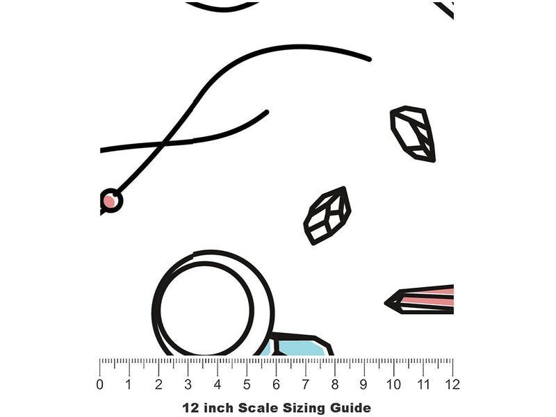 Brilliant Booty Pirate Vinyl Film Pattern Size 12 inch Scale~Rwraps Brilliant Booty Pirate Sizing Chart~2