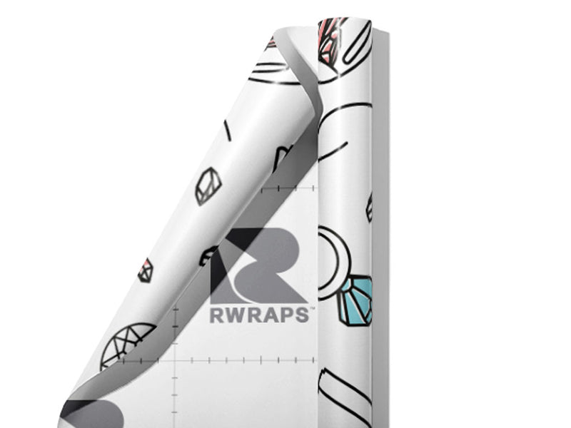 Brilliant Booty Pirate Wrap Film Sheets~Rwraps Series 914 Brilliant Booty Pirate Scrolled Sheet~3