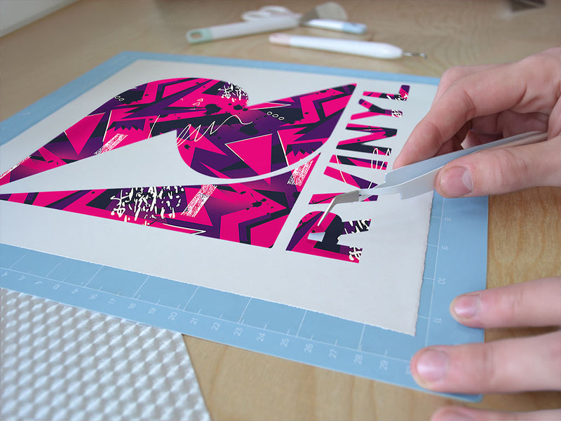 broken crown abstract geometric Easy Weed Craft Vinyl