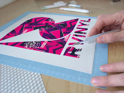 broken crown abstract geometric Easy Weed Craft Vinyl