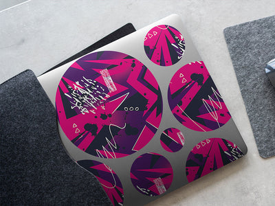 broken crown abstract geometric DIY Laptop Stickers