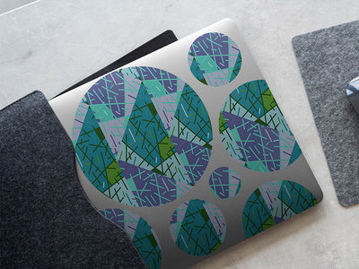 broken skies art deco DIY Laptop Stickers