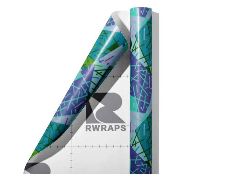 Broken Skies Art Deco Wrap Film Sheets~Rwraps Series 914 Broken Skies Art Deco Scrolled Sheet~3