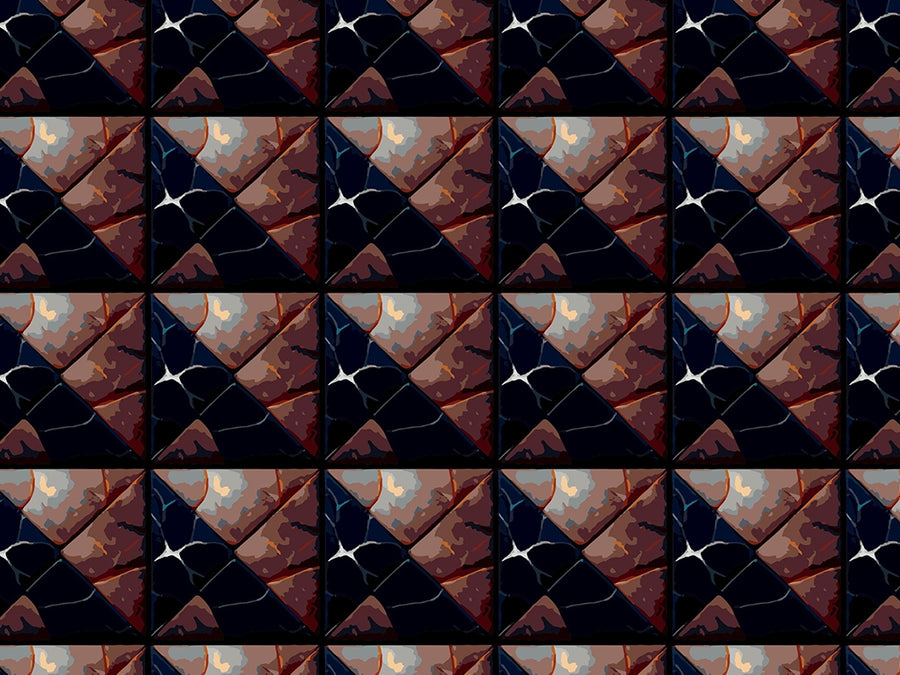 Bronze Square Tile Vinyl Wrap Pattern~Rwraps Series 914 Digitally Printed Vinyl Wrap~0