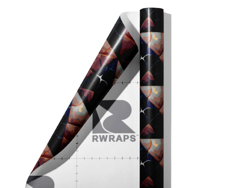 Bronze Square Tile Wrap Film Sheets~Rwraps Series 914 Bronze Square Tile Scrolled Sheet~4
