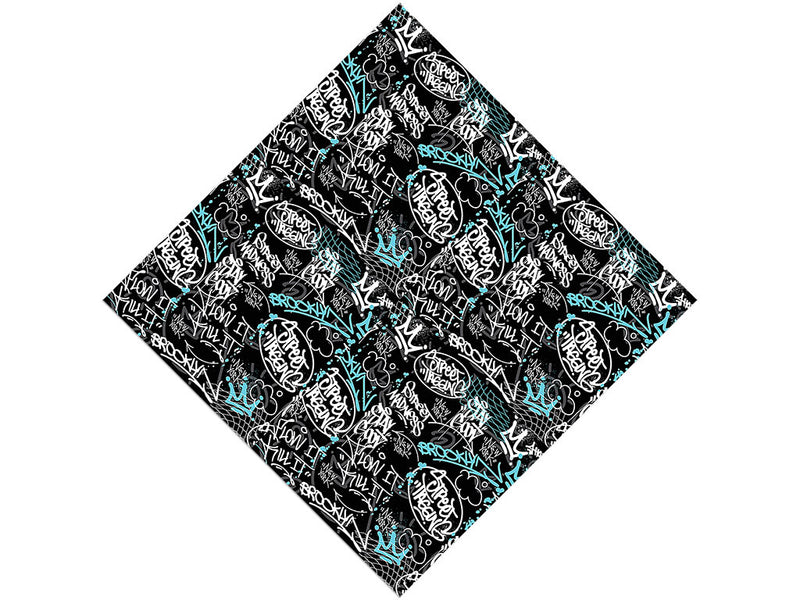 Brooklyn Tag Graffiti Vinyl Wrap Pattern