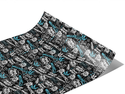 Brooklyn Tag Graffiti Vinyl Wraps~Rwraps Series 914 Digitally Printed Vinyl Wrap~1