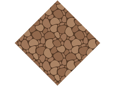 Brown  Cobblestone Vinyl Wrap Pattern