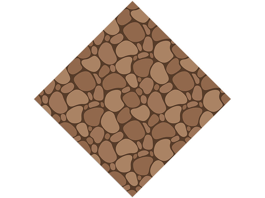 Brown  Cobblestone Vinyl Wrap Pattern