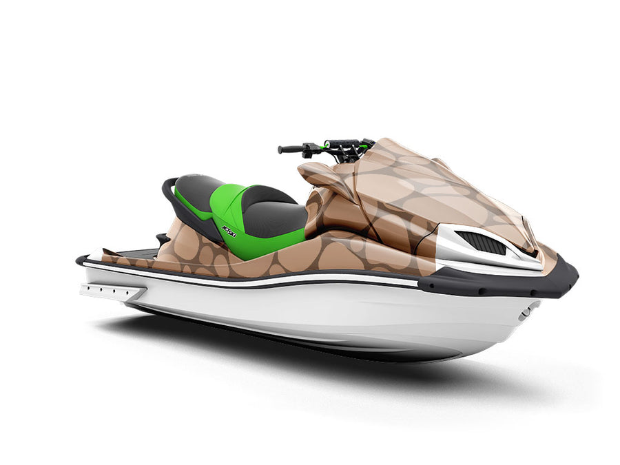 Brown  Cobblestone Jet Ski Vinyl Customized Wrap