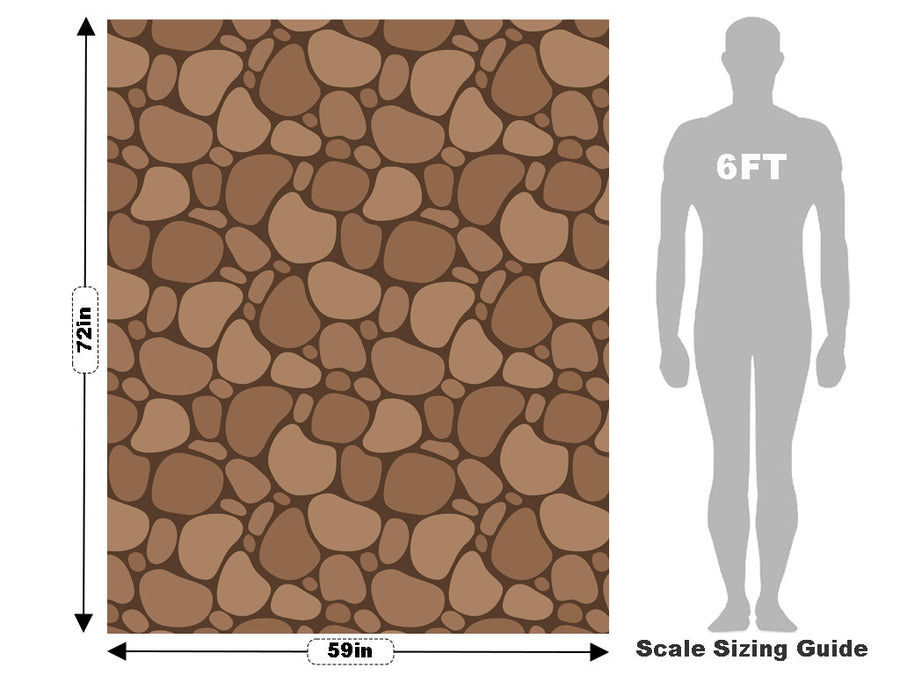 Brown  Cobblestone Vehicle Wrap Scale~Rwraps Series 914 Brown  Cobblestone Measurements~2