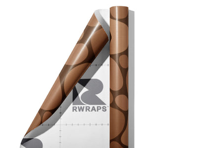 Brown  Cobblestone Wrap Film Sheets~Rwraps Series 914 Brown  Cobblestone Scrolled Sheet~4