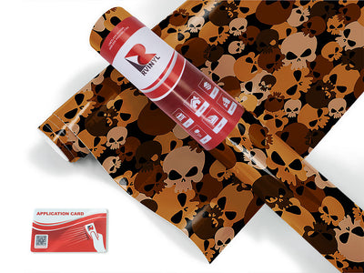 brown calvaria skull and bones Craft Vinyl Roll