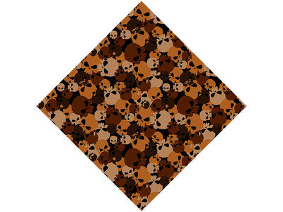 Brown Calvaria Halloween Vinyl Wrap Pattern