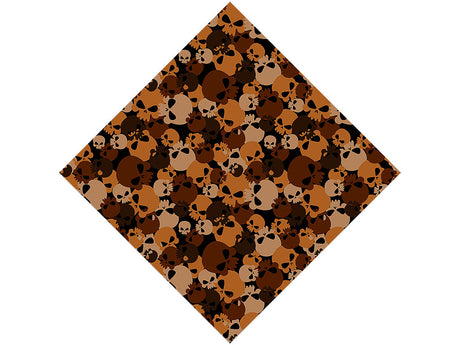 Brown Calvaria Halloween Vinyl Wrap Pattern