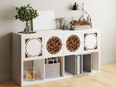 brown calvaria skull and bones DIY Furniture Stickers