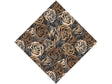 Brown Chain Floral Vinyl Wrap Pattern