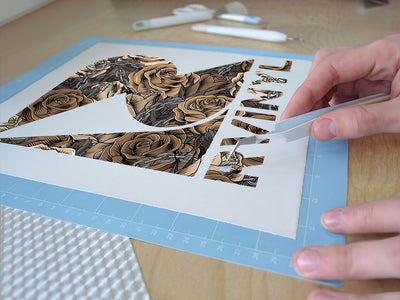 brown chain floral Easy Weed Craft Vinyl