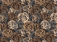 Brown Chain Floral Vinyl Wrap Pattern~Rwraps Series 914 Digitally Printed Vinyl Wrap~0