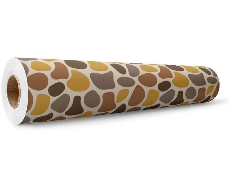 Brown  Cobblestone Wrap Film Wholesale Roll~Rwraps Series 914 Digitally Printed Vinyl Roll~5