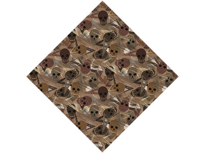 Brown Decomposition Halloween Vinyl Wrap Pattern