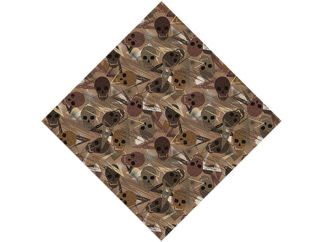 Brown Decomposition Halloween Vinyl Wrap Pattern