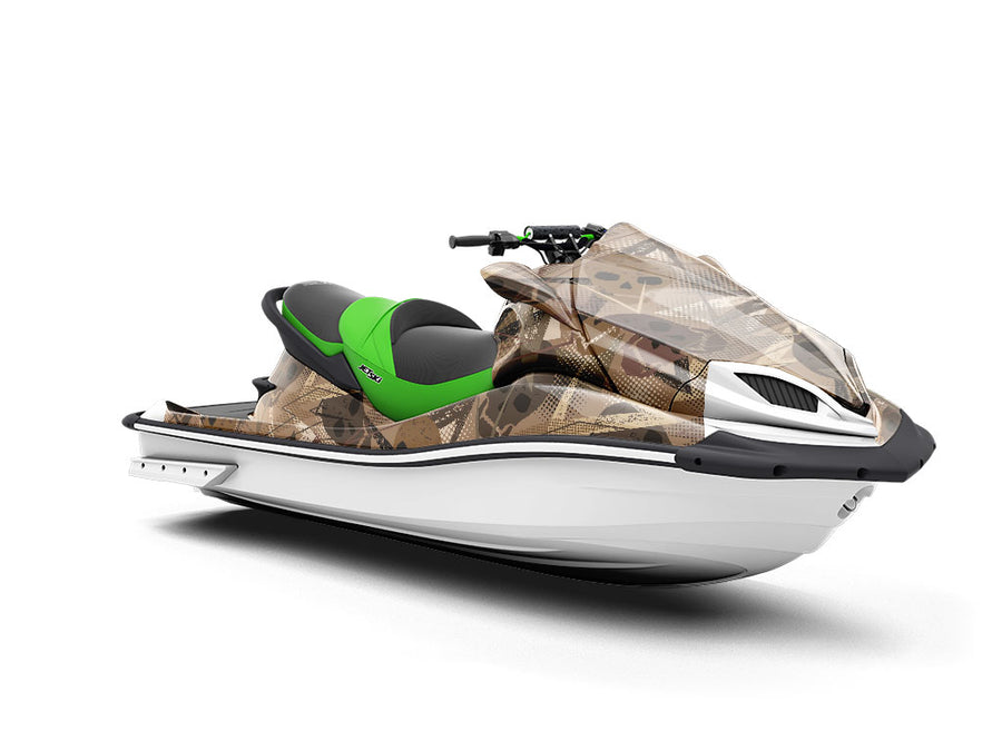 Brown Decomposition Halloween Jet Ski Vinyl Customized Wrap
