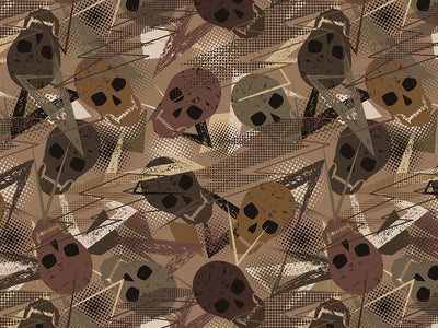 Brown Decomposition Halloween Vinyl Wrap Pattern~Rwraps Series 914 Digitally Printed Vinyl Wrap~0