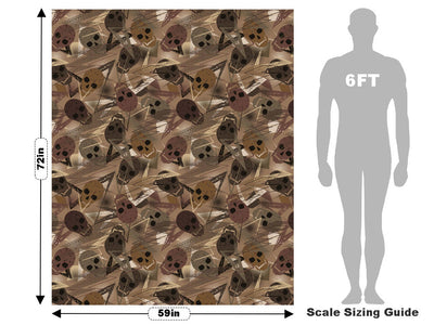Brown Decomposition Halloween Vehicle Wrap Scale~Rwraps Series 914 Brown Decomposition Halloween Measurements~1
