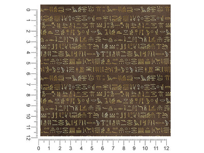 brown hieroglyphs egyptian 1ft x 1ft Craft Sheets