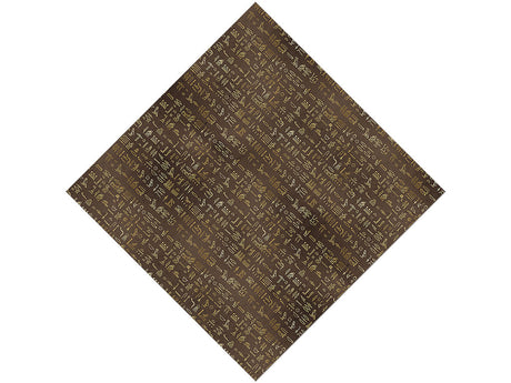 Brown Hieroglyphs Egyptian Vinyl Wrap Pattern